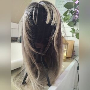 JBEXTENSION 22 Inches Scalpiana Blonde Wolf Cut 3.5X4 Hard Silky Top Natural Sca
